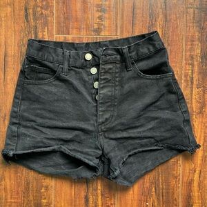 Brandy Melville black denim shorts- sz s